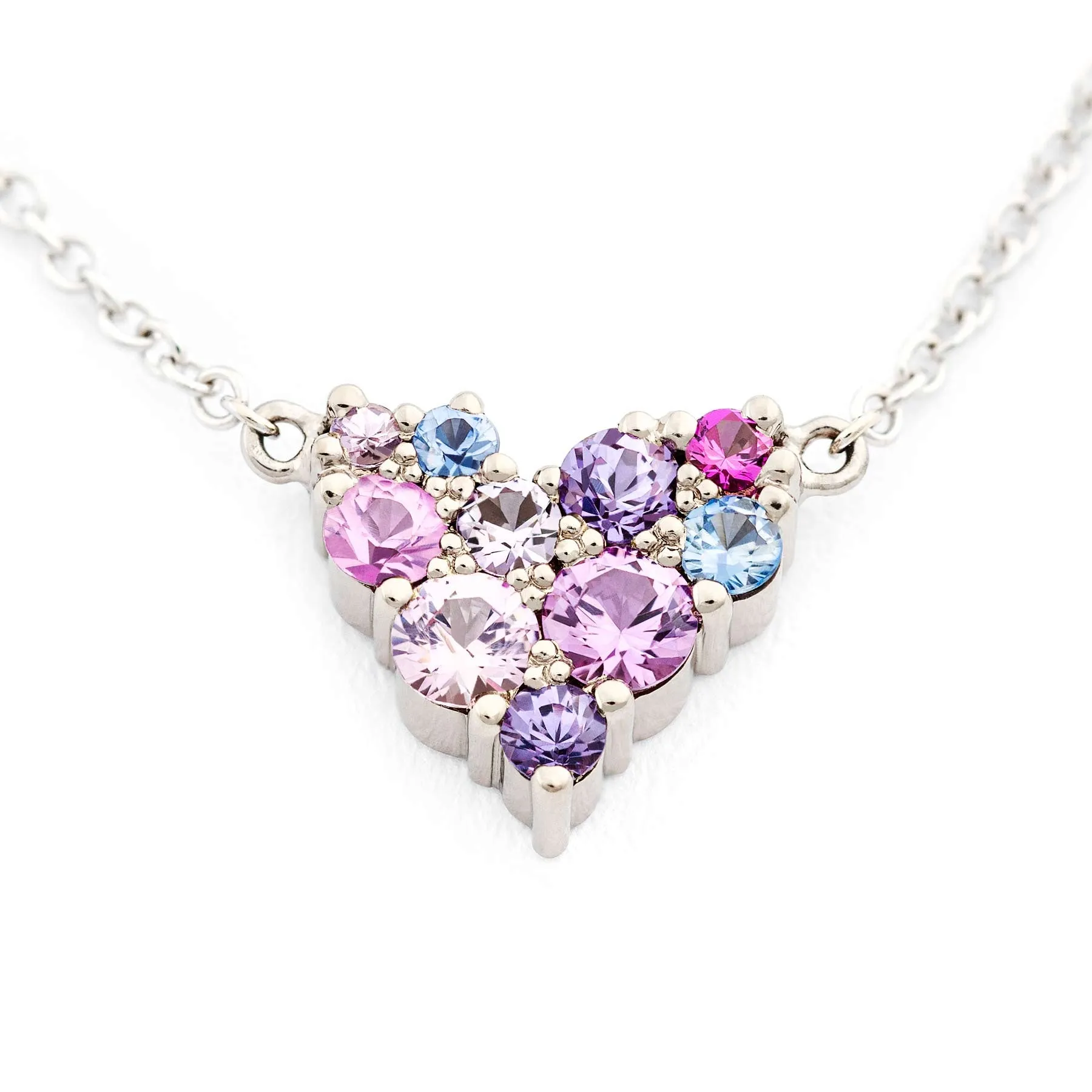 Keto Meadow necklace - Pink Heart S