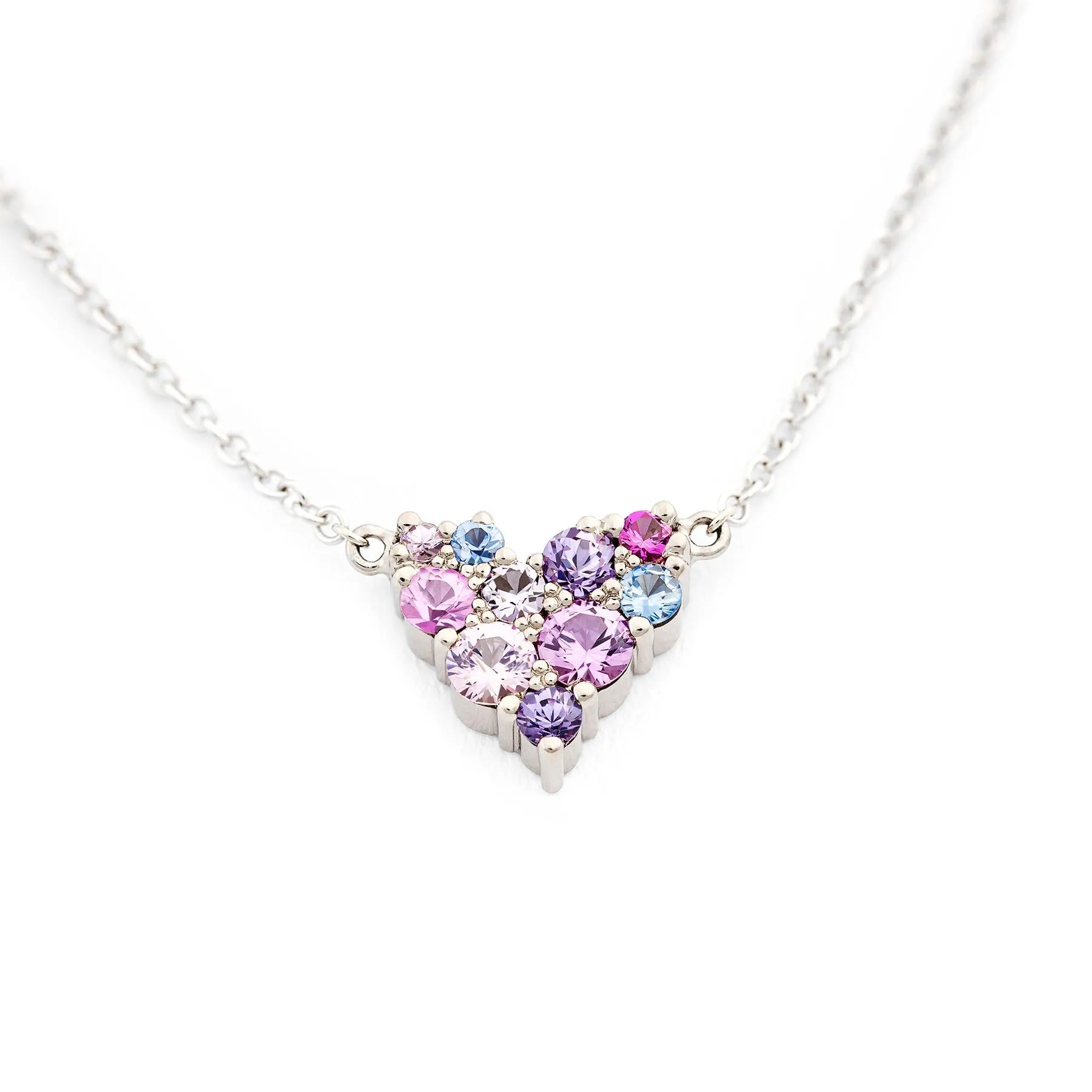 Keto Meadow necklace - Pink Heart S