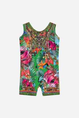 KIDS SHORT LEG CATSUIT 4-10 CURIOUS AND CURIOUSER