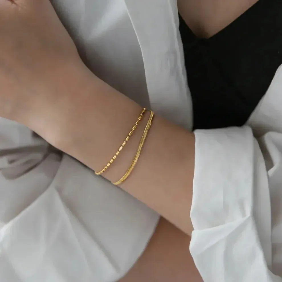 Layered Link Bracelet
