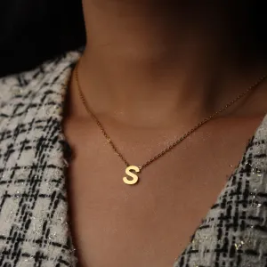 LETTER S Pendant Necklaces