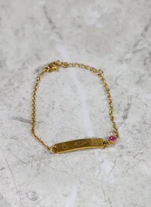 Little Roots Personalised Bracelet Girl