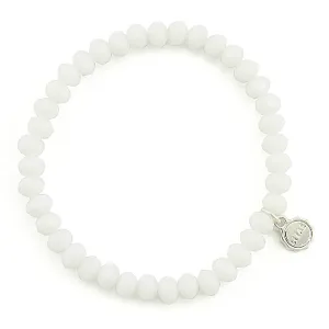 Lizas Nashville 6mm Crystal Bracelet White Shimmer