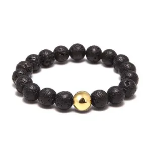 Lokai Styled Lava Stone Beaded Bracelet