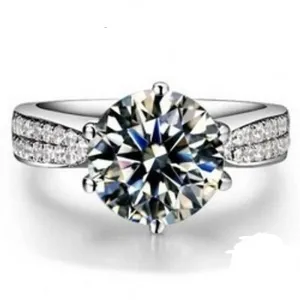 Luxury 2 Carat Zirconia Wedding Rings