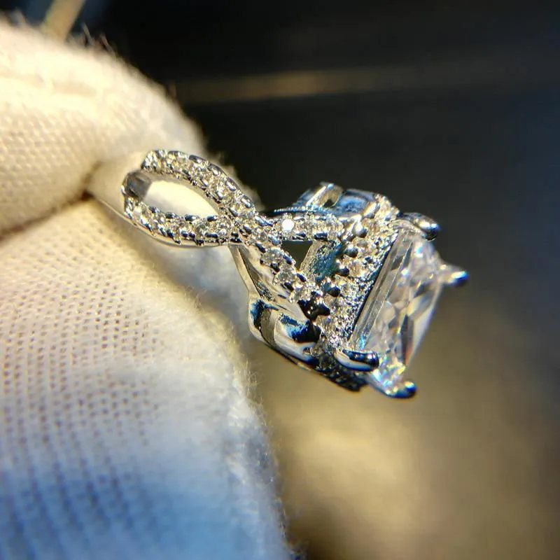 Luxury 2.5ct Silver AAA  Quality Cz Diamond Ring