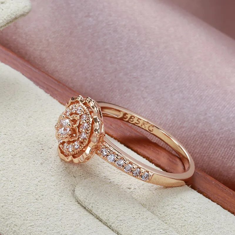 Luxury Women Rings Multilayer White Zircon Vintage Rings