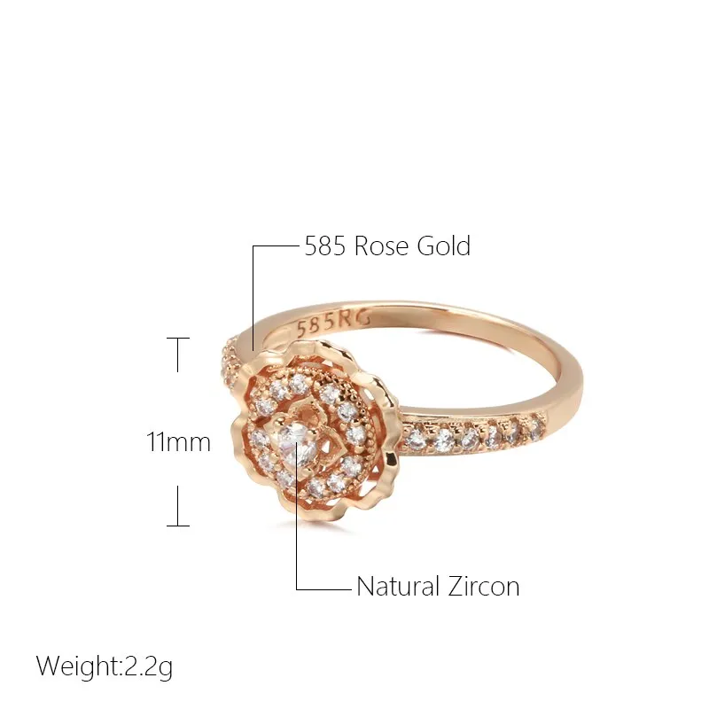 Luxury Women Rings Multilayer White Zircon Vintage Rings