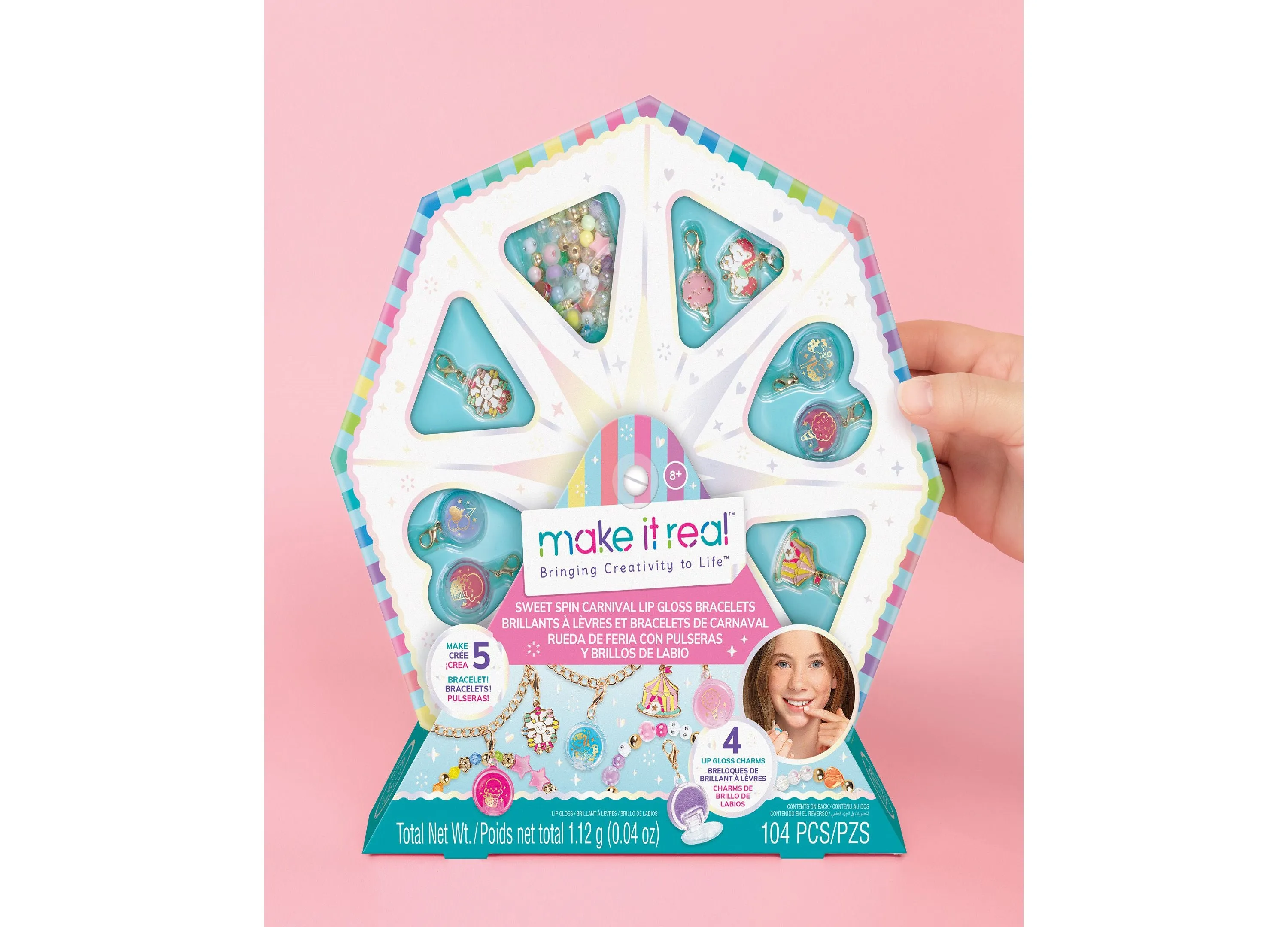 Make It Real Sweet Spin Carnival Lip Gloss Bracelets Kit
