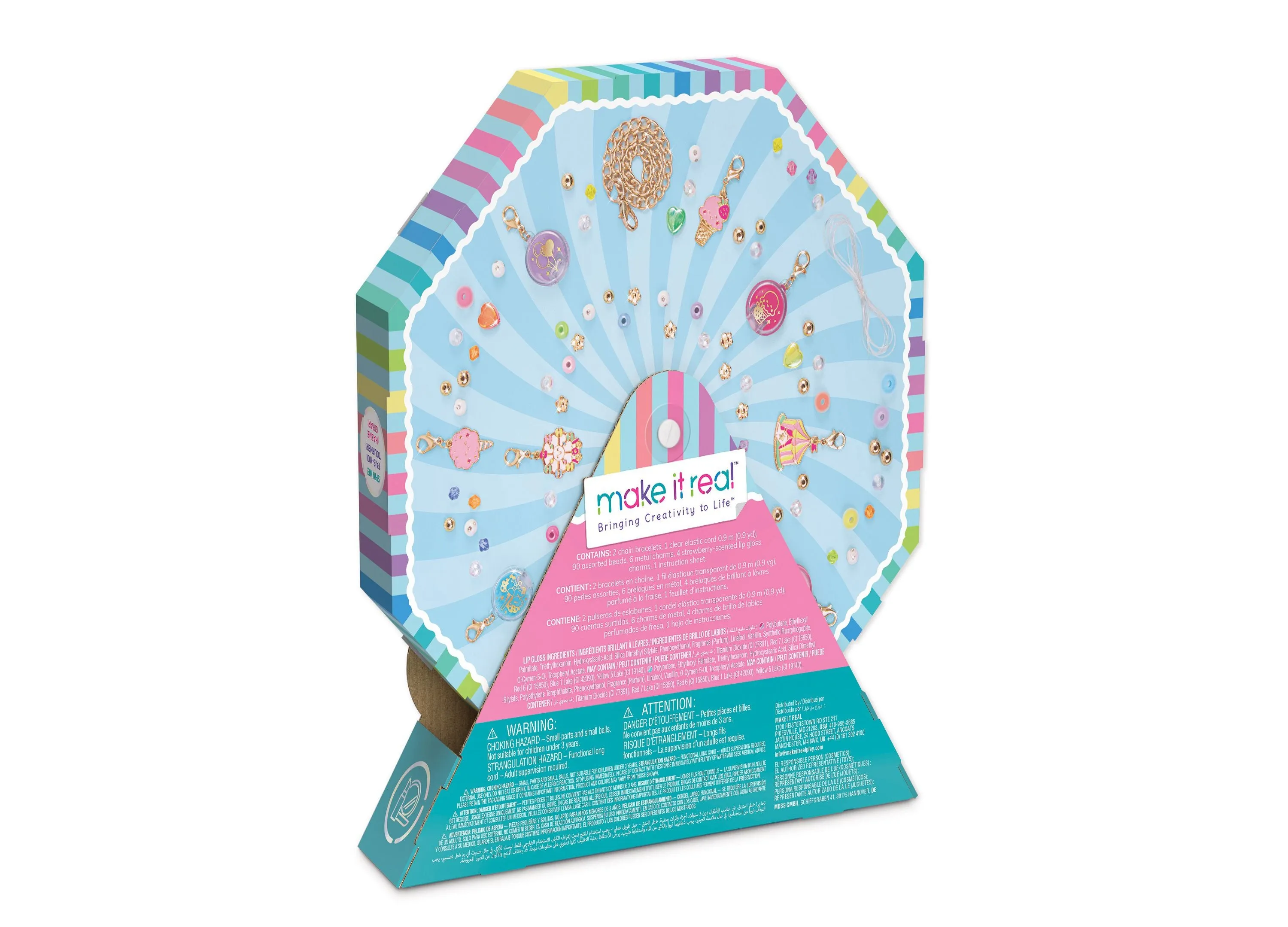 Make It Real Sweet Spin Carnival Lip Gloss Bracelets Kit