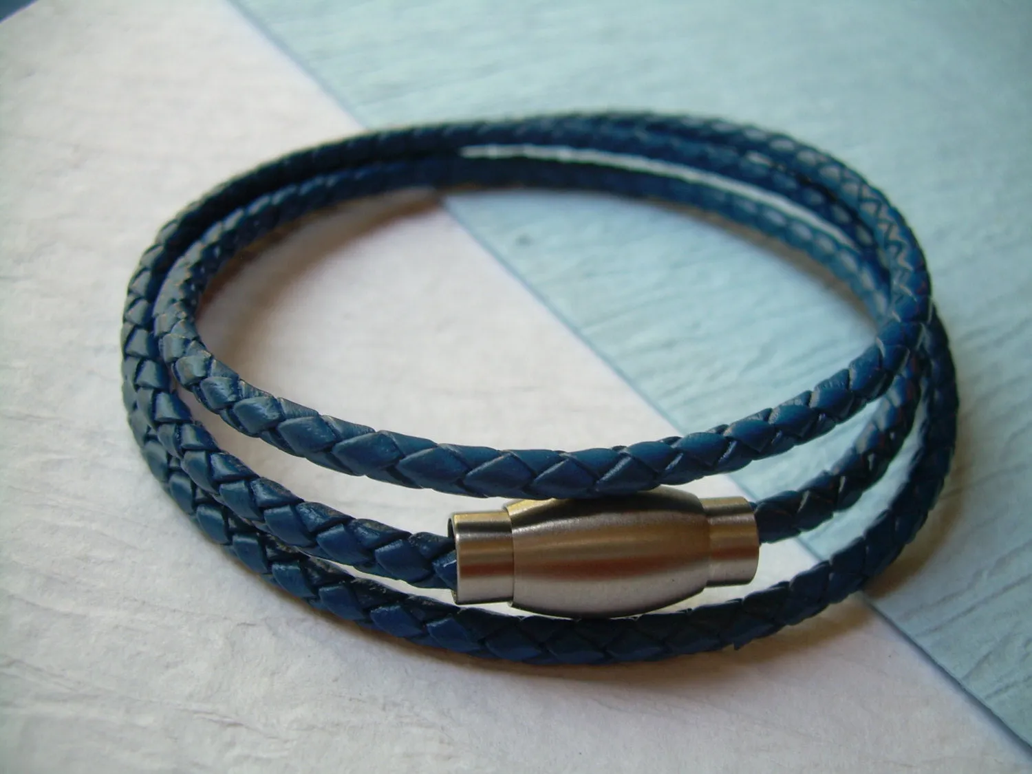 Mens Bracelets Leather, Leather Bracelets, Men's Bracelets, Leather Bracelets for Men, Leather Wrap Bracelet, Steel, Magnetic Clasp,