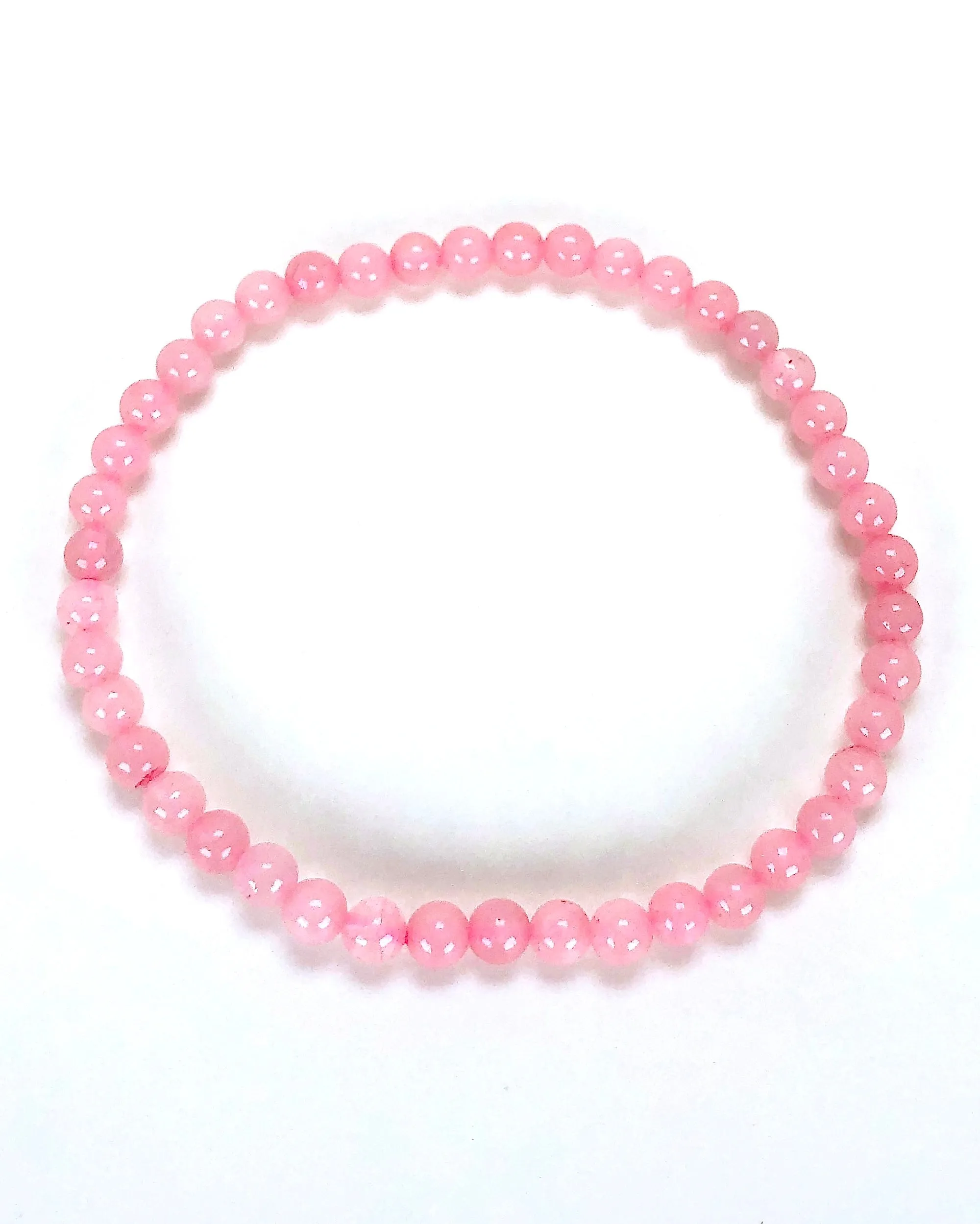 Men's Rose Quartz 4mm Gemstone Bracelet