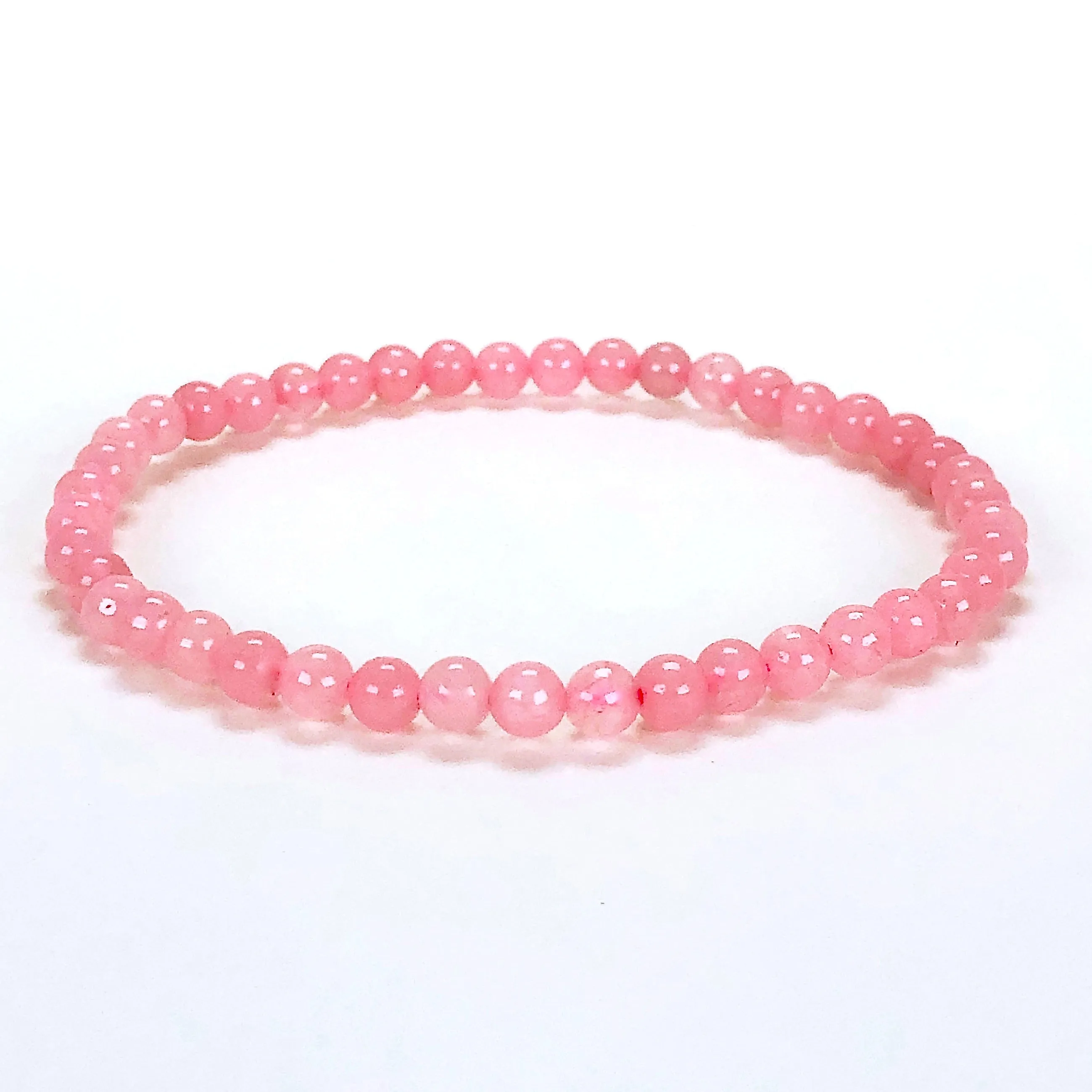 Men's Rose Quartz 4mm Gemstone Bracelet