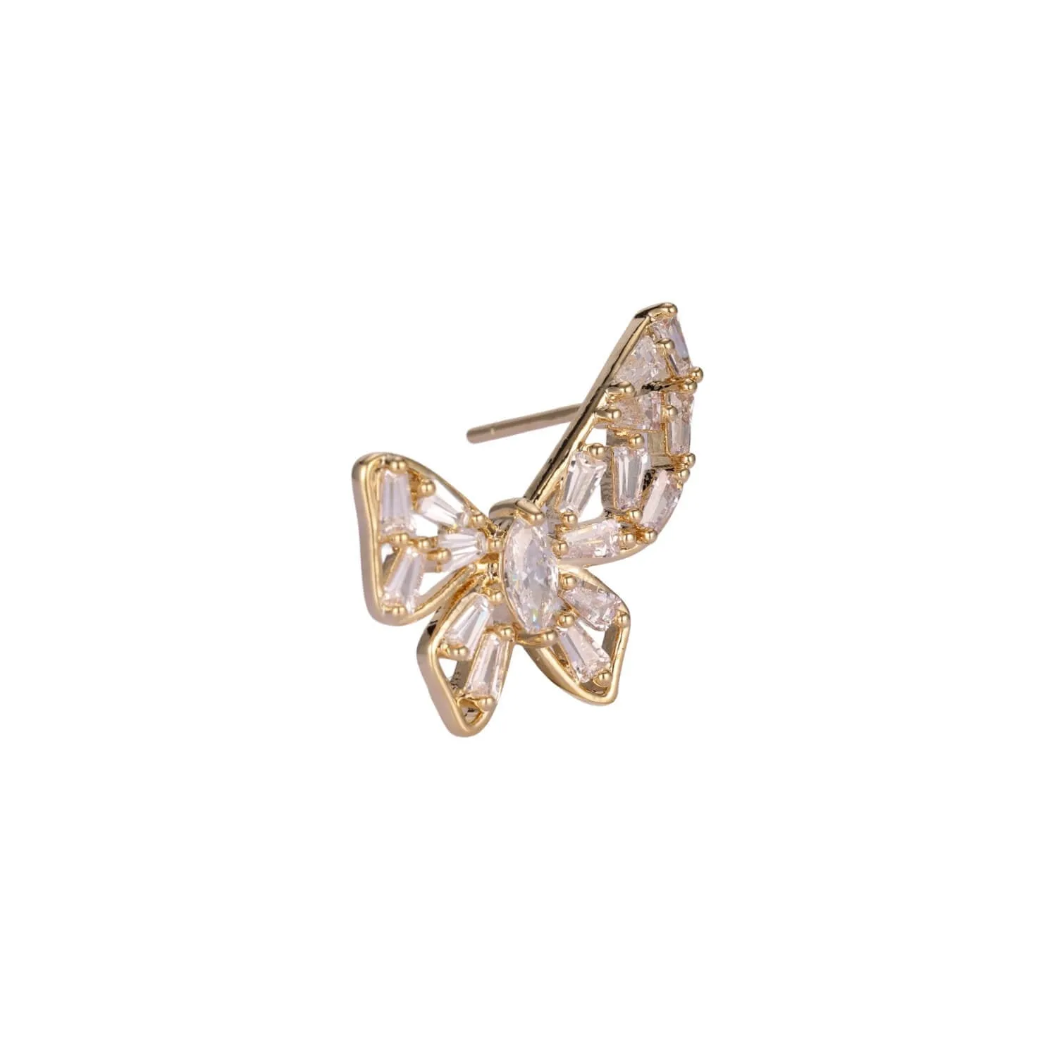 Mosaic Crystal Butterfly Earrings