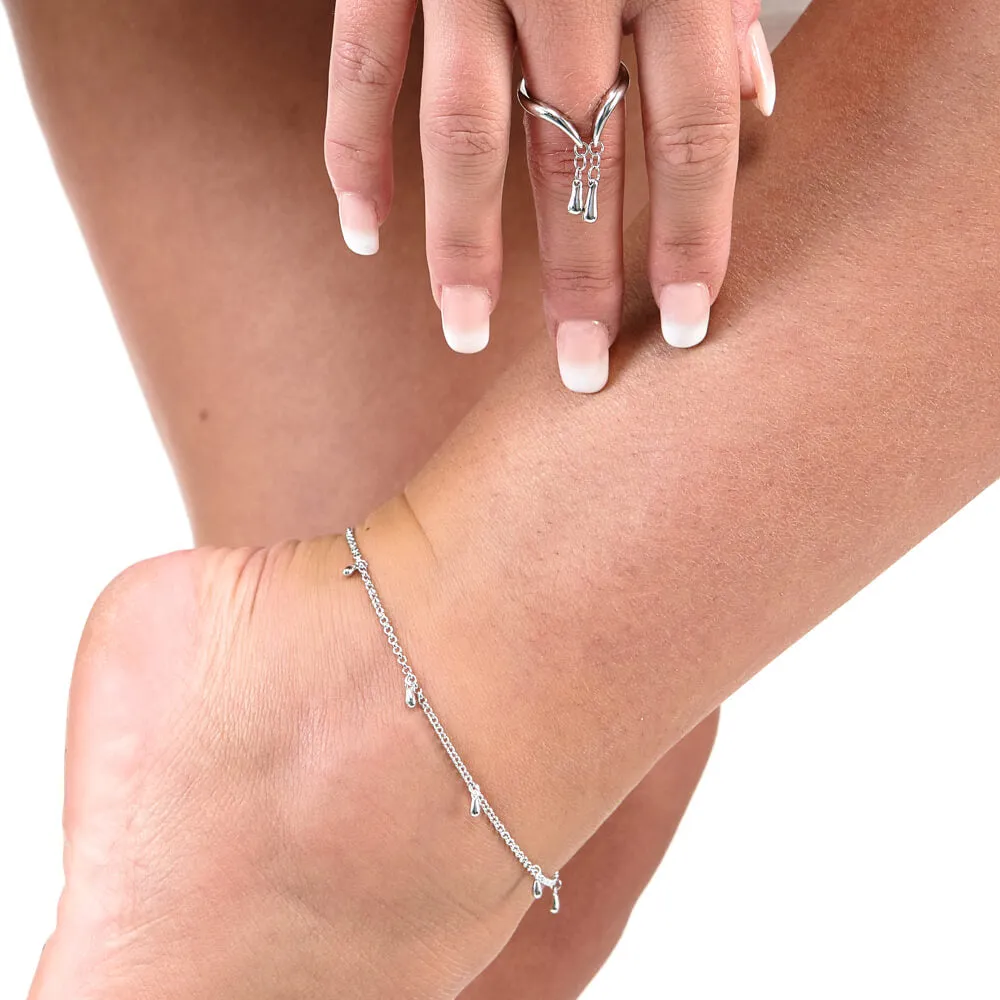 Multi Drop Anklet