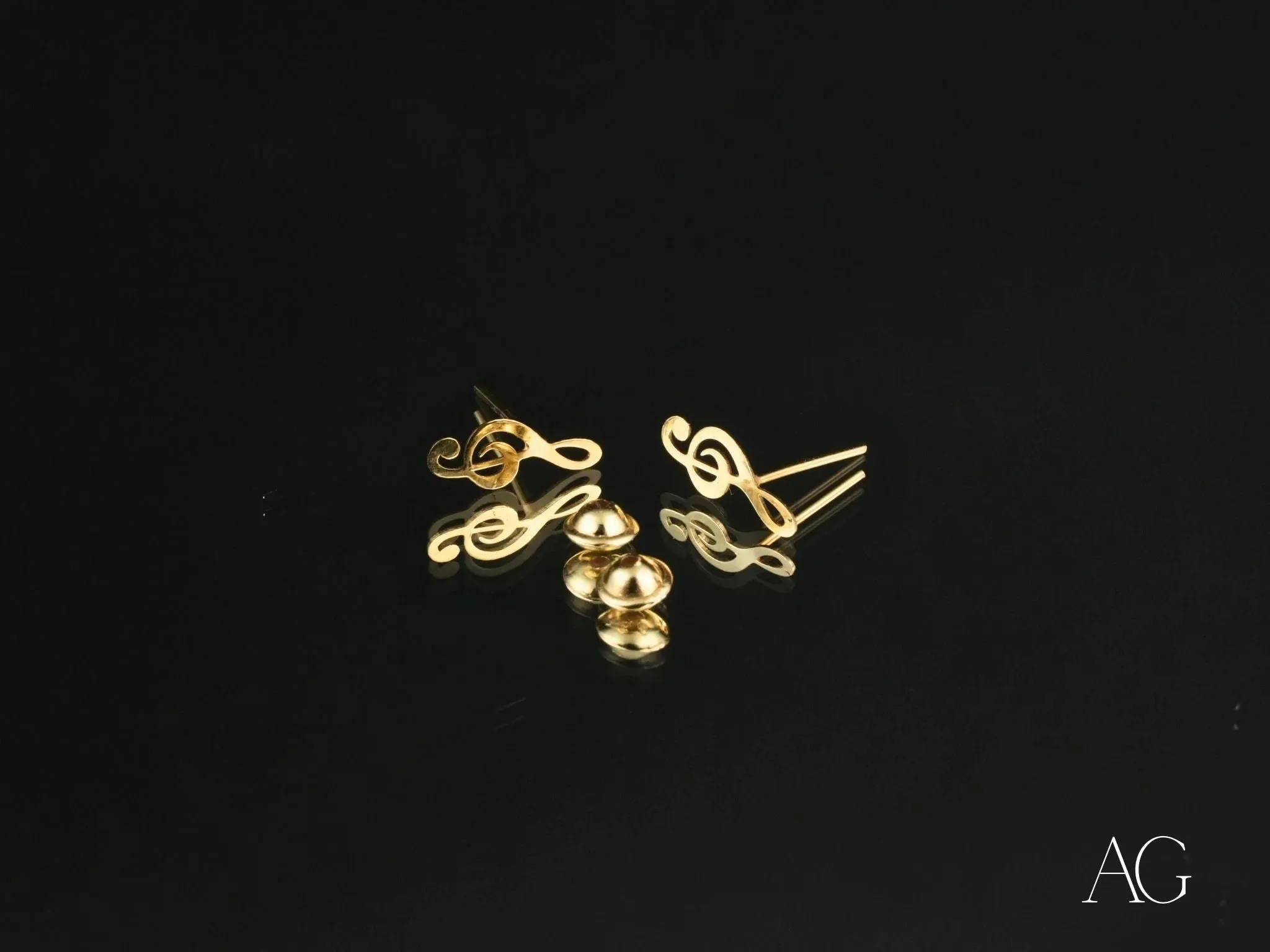 Music Note Earrings – Elegant & Lightweight