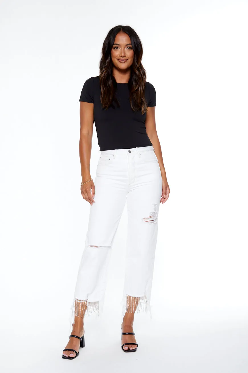 Nash Vegas 90's Crop in White