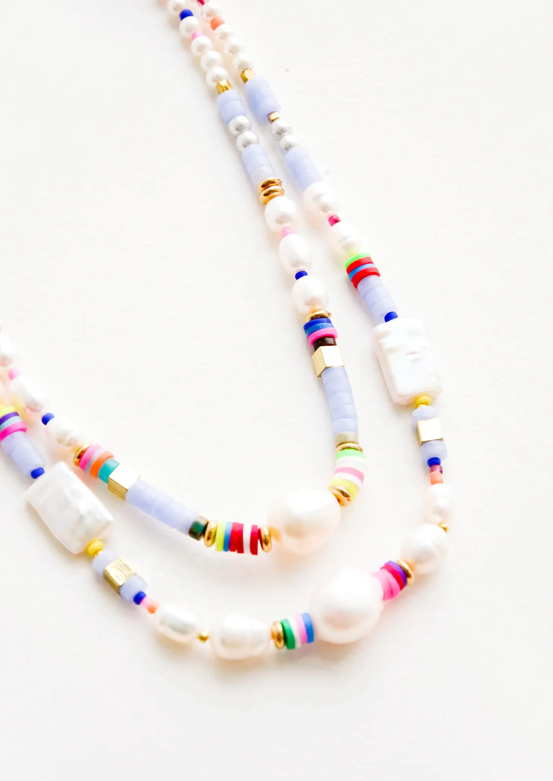 Nefertiti Layered Pearl Mix Necklace