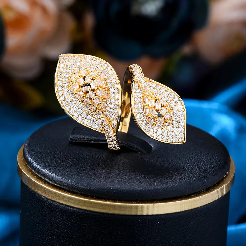 New Monaco Design Luxury Crossover Stackable Rings For Women