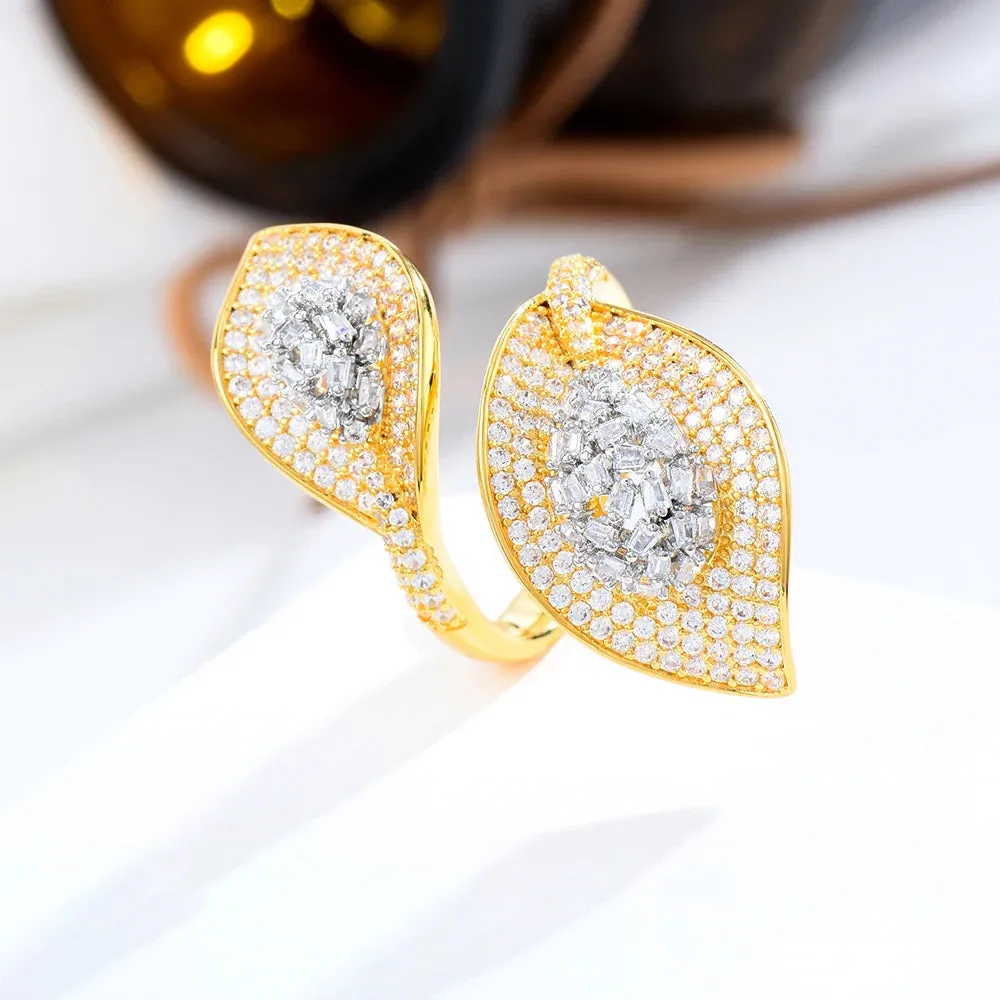 New Monaco Design Luxury Crossover Stackable Rings For Women