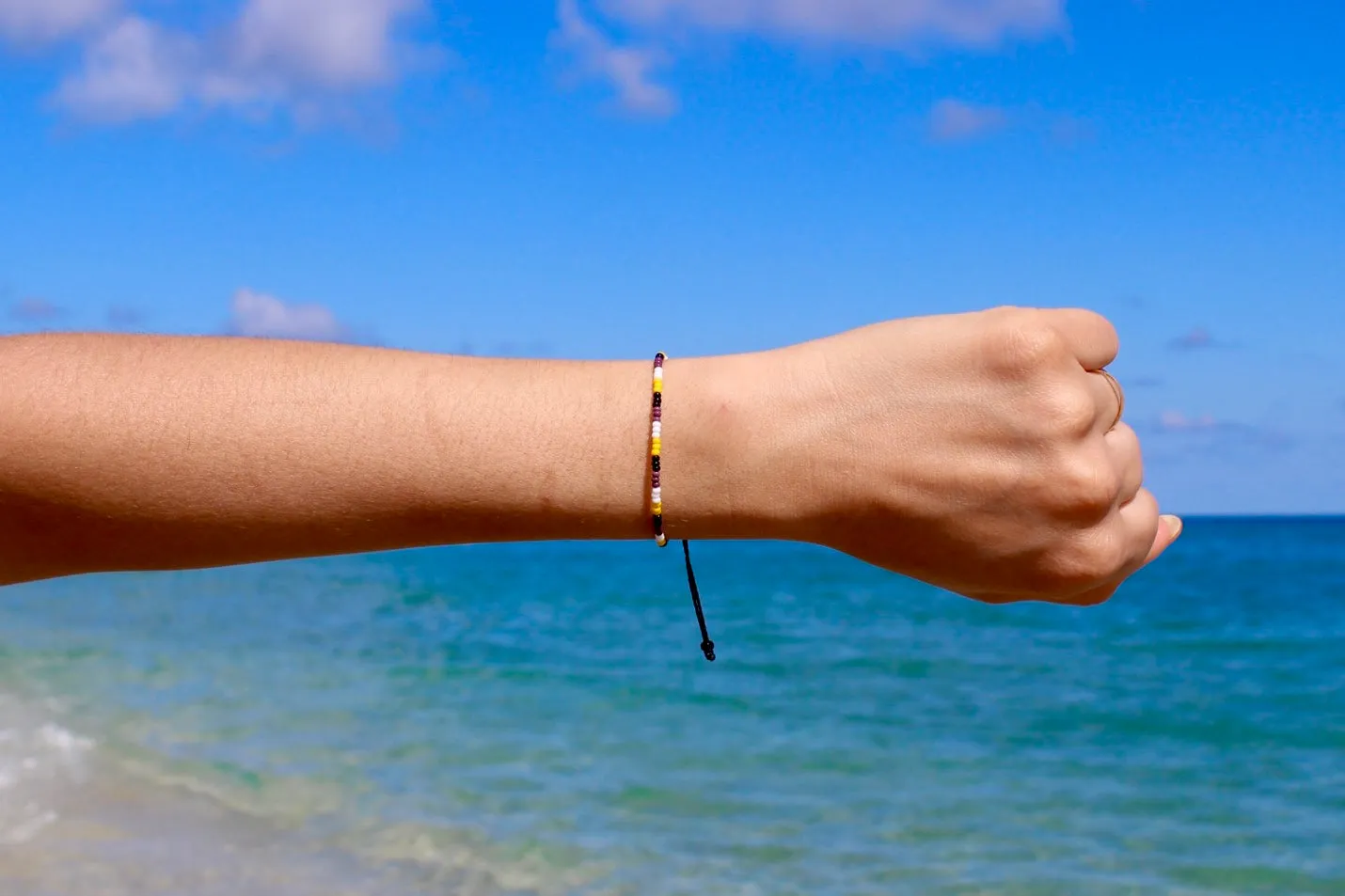 Non-Binary Pride Adjustable Bracelet