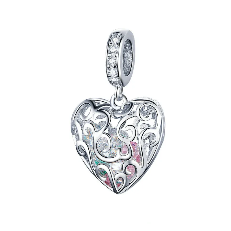 Openwork Heart Charm