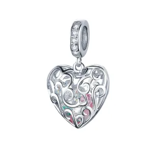 Openwork Heart Charm