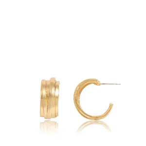 Overlap Hoop Earrings