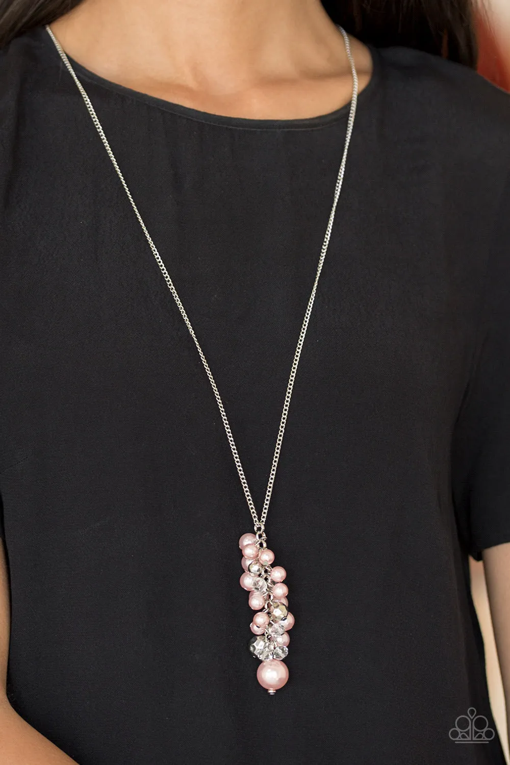 Paparazzi Belle Of The BALLROOM Pink Long Necklace - P2RE-PKXX-180XX