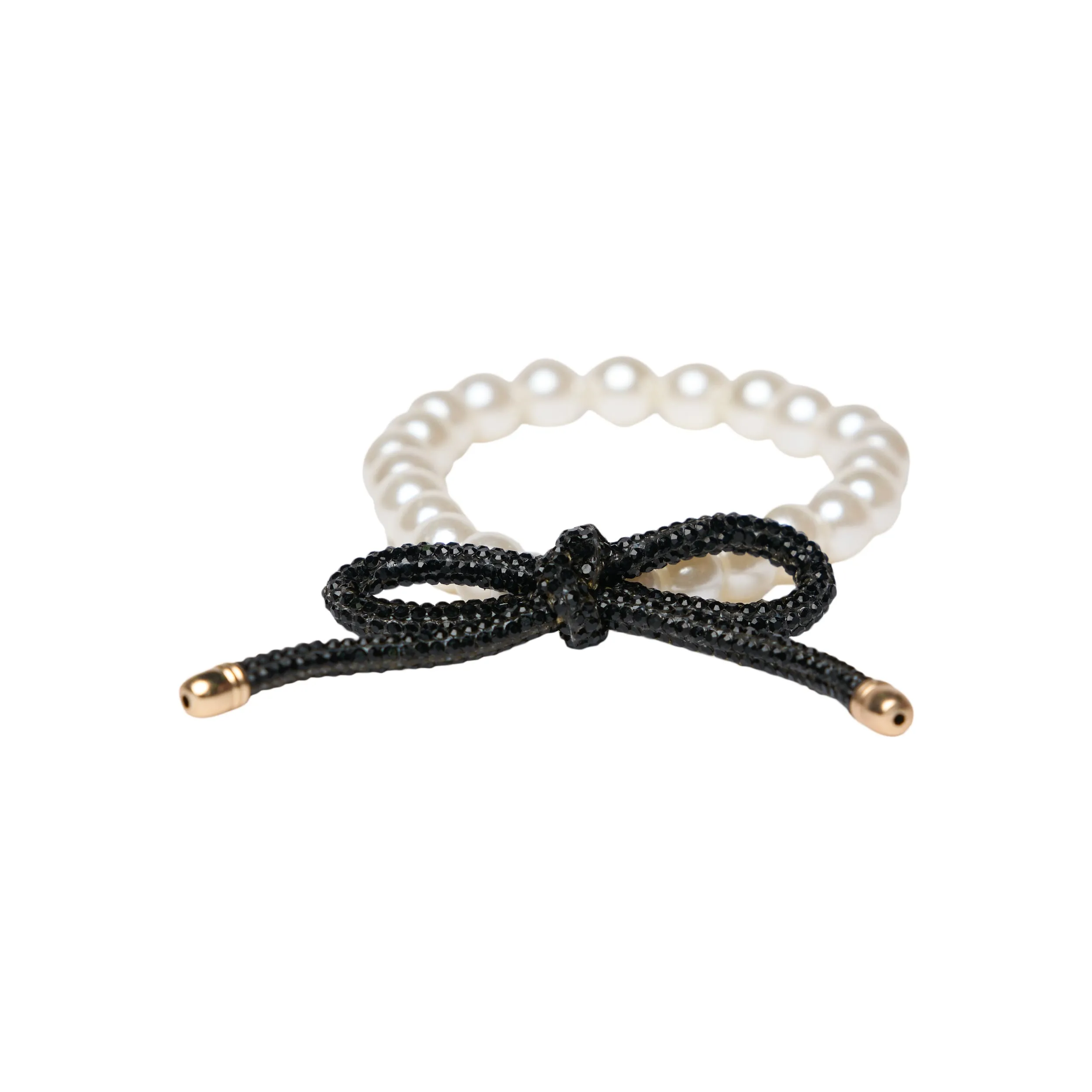 Pearl & Rhinestone Bow Bracelet Collection