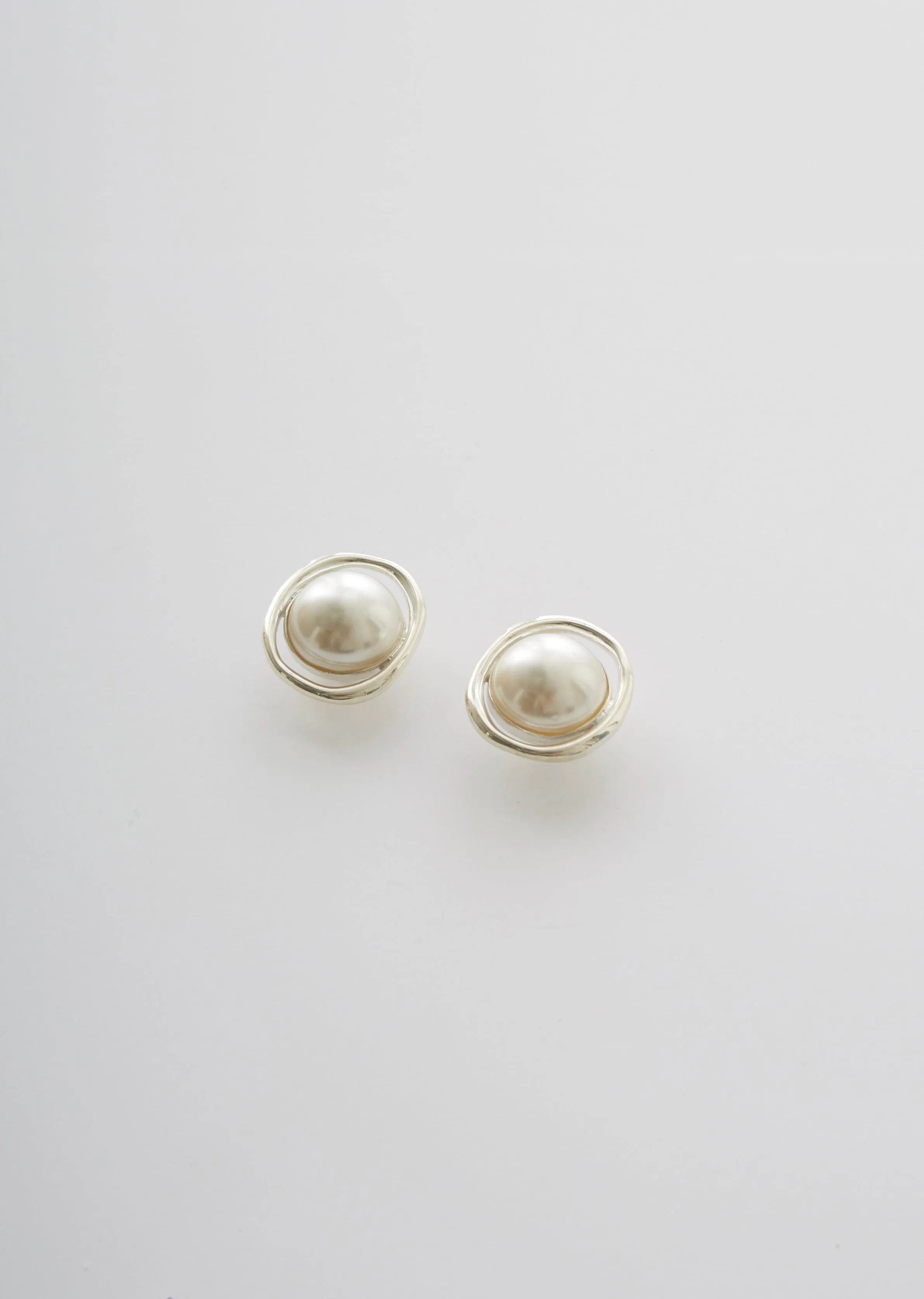 Pearl Orb Clip-On Earrings