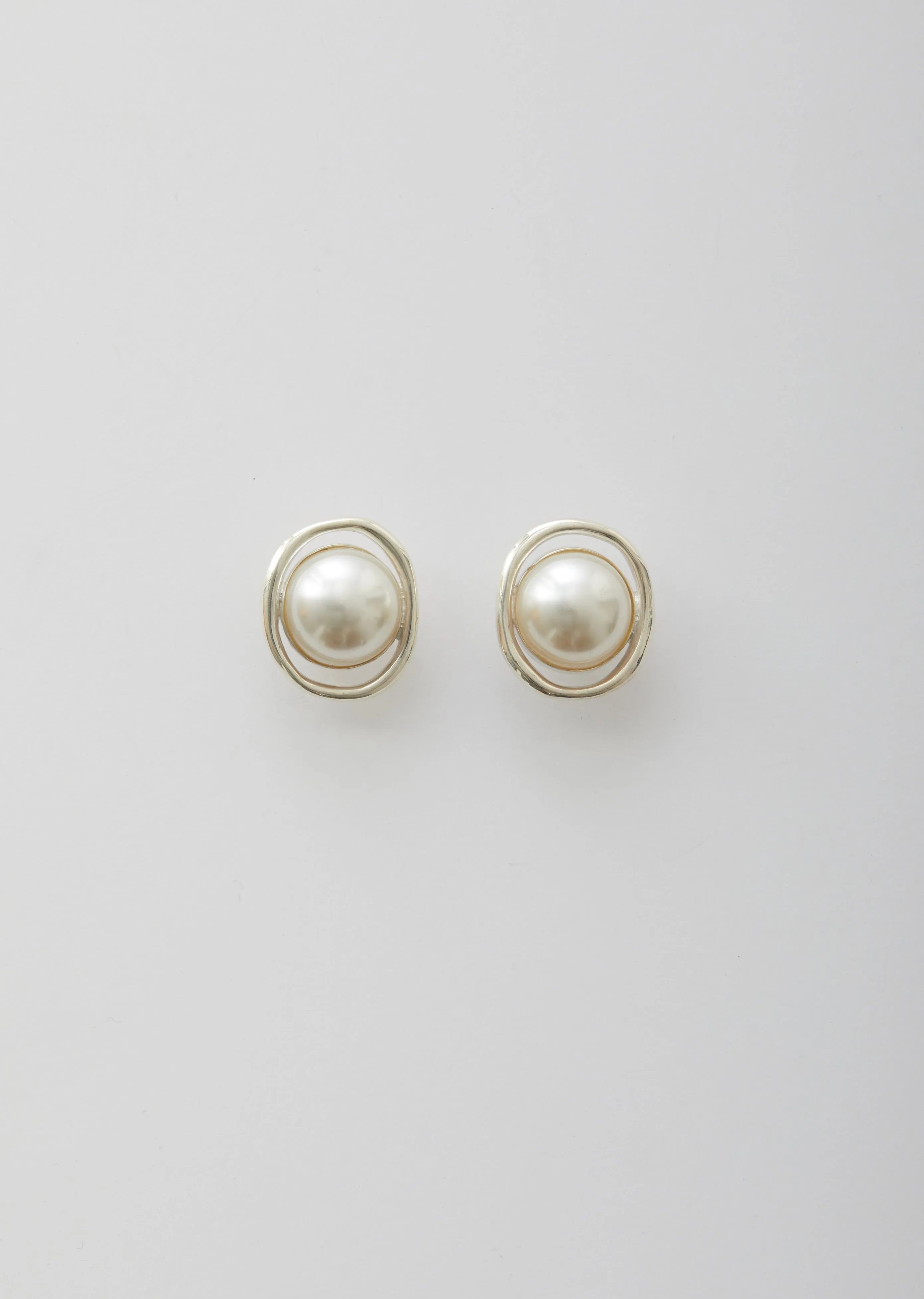 Pearl Orb Clip-On Earrings