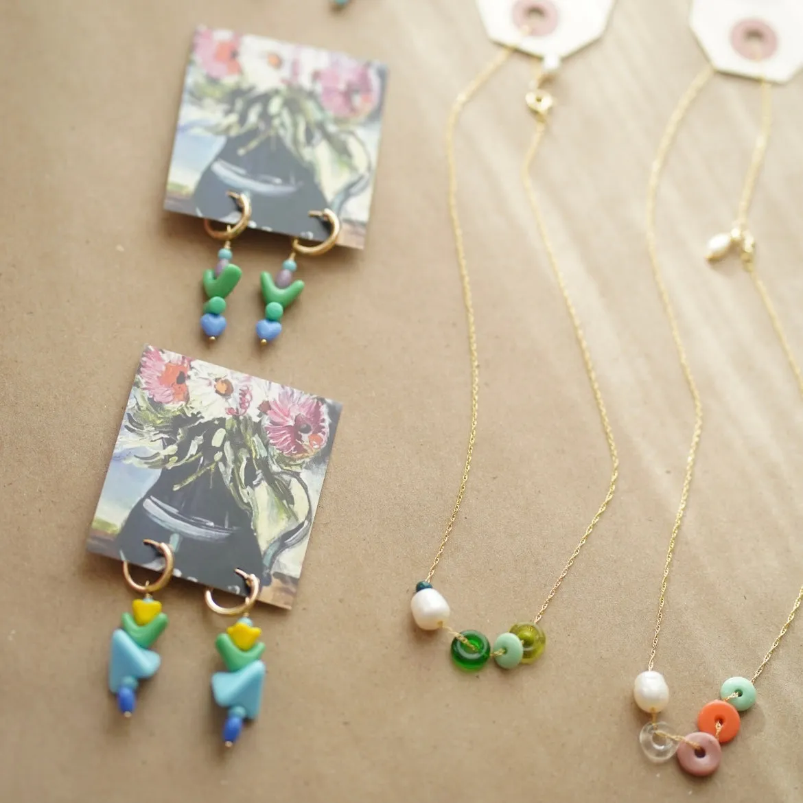 Protextor Parrish Pearl and Vintage Glass Bead Necklace
