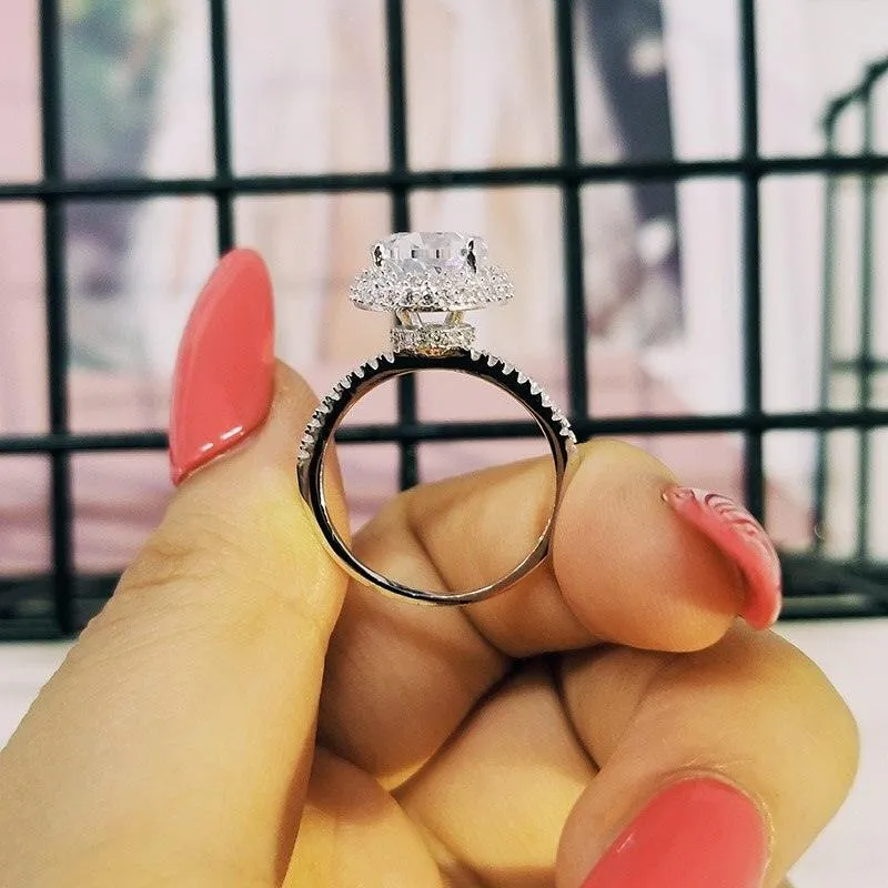 QUALITY RINGS Designer Fashion Promise AAA  CZ Diamonds Solitaire Luxury Rings