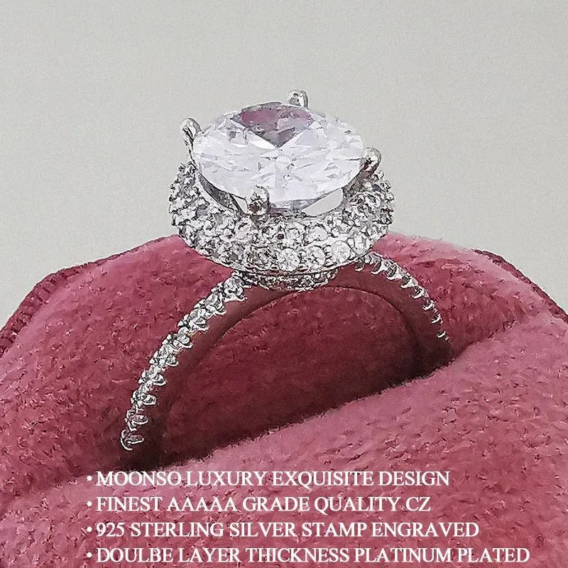 QUALITY RINGS Designer Fashion Promise AAA  CZ Diamonds Solitaire Luxury Rings