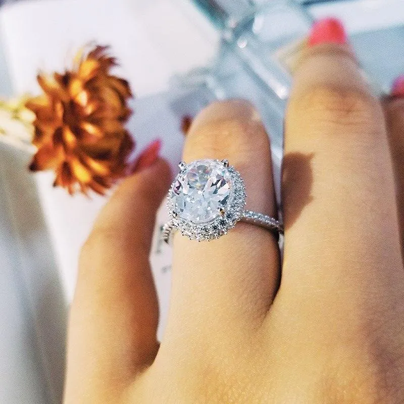 QUALITY RINGS Designer Fashion Promise AAA  CZ Diamonds Solitaire Luxury Rings
