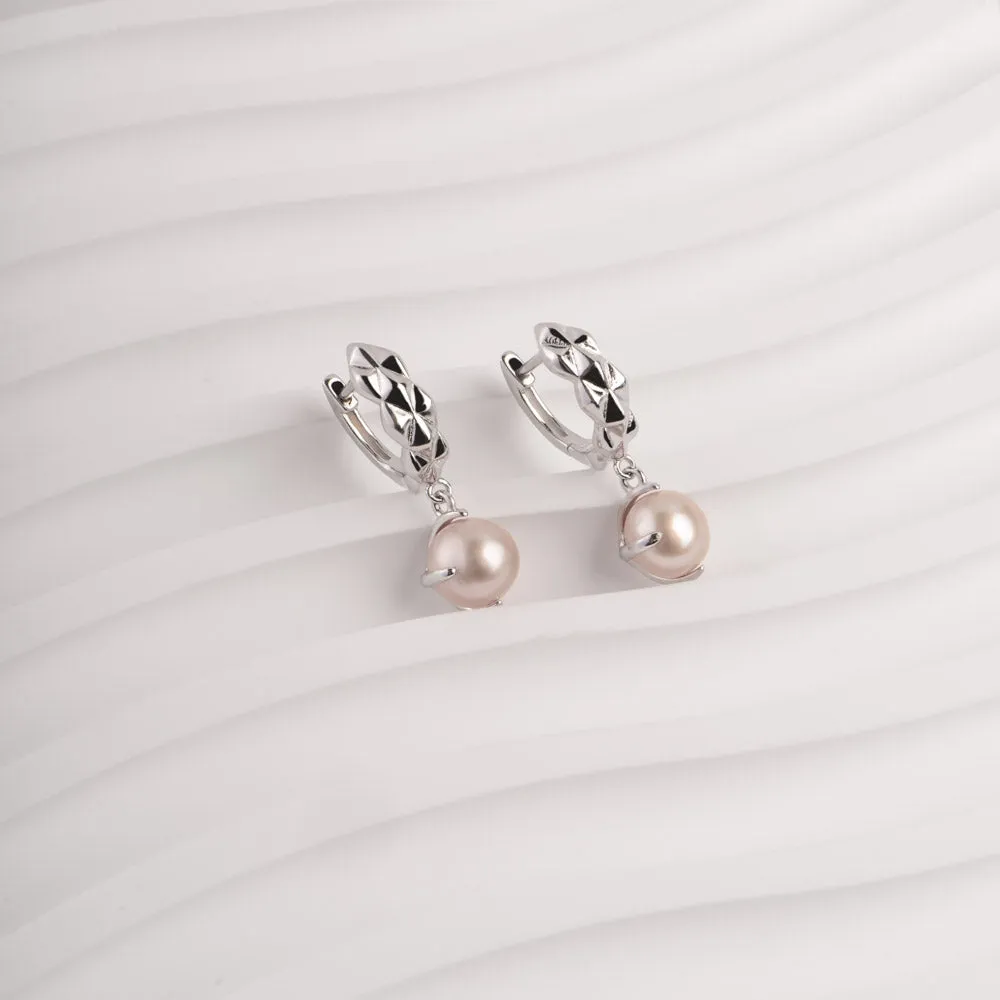 REFINED LUSTER SILVER EARRINGS