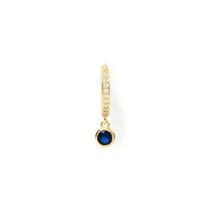 Rhodes Single Stacker Earring - Sapphire