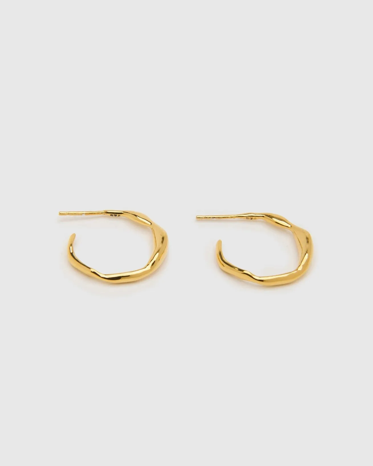 Ripples Large Gold Hoops