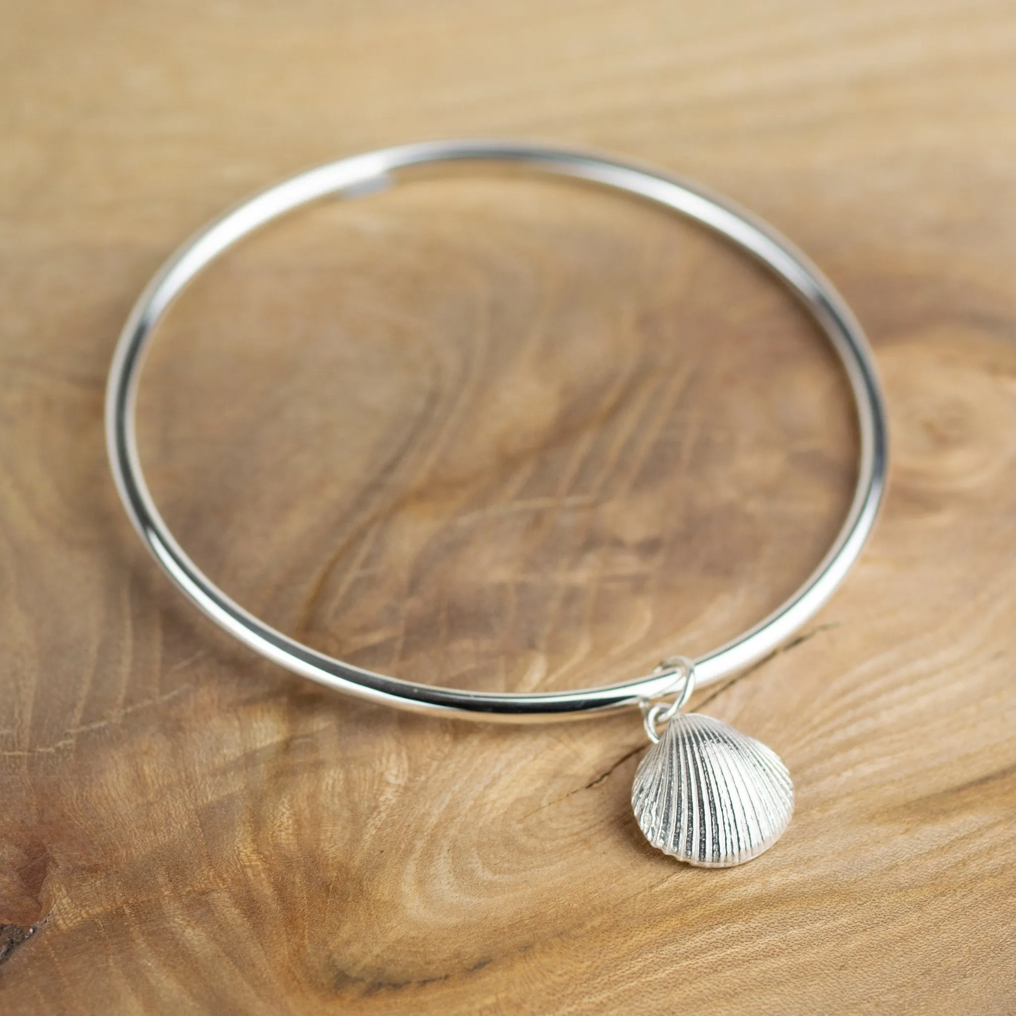 Rockpool Shell Bangle - Cockle
