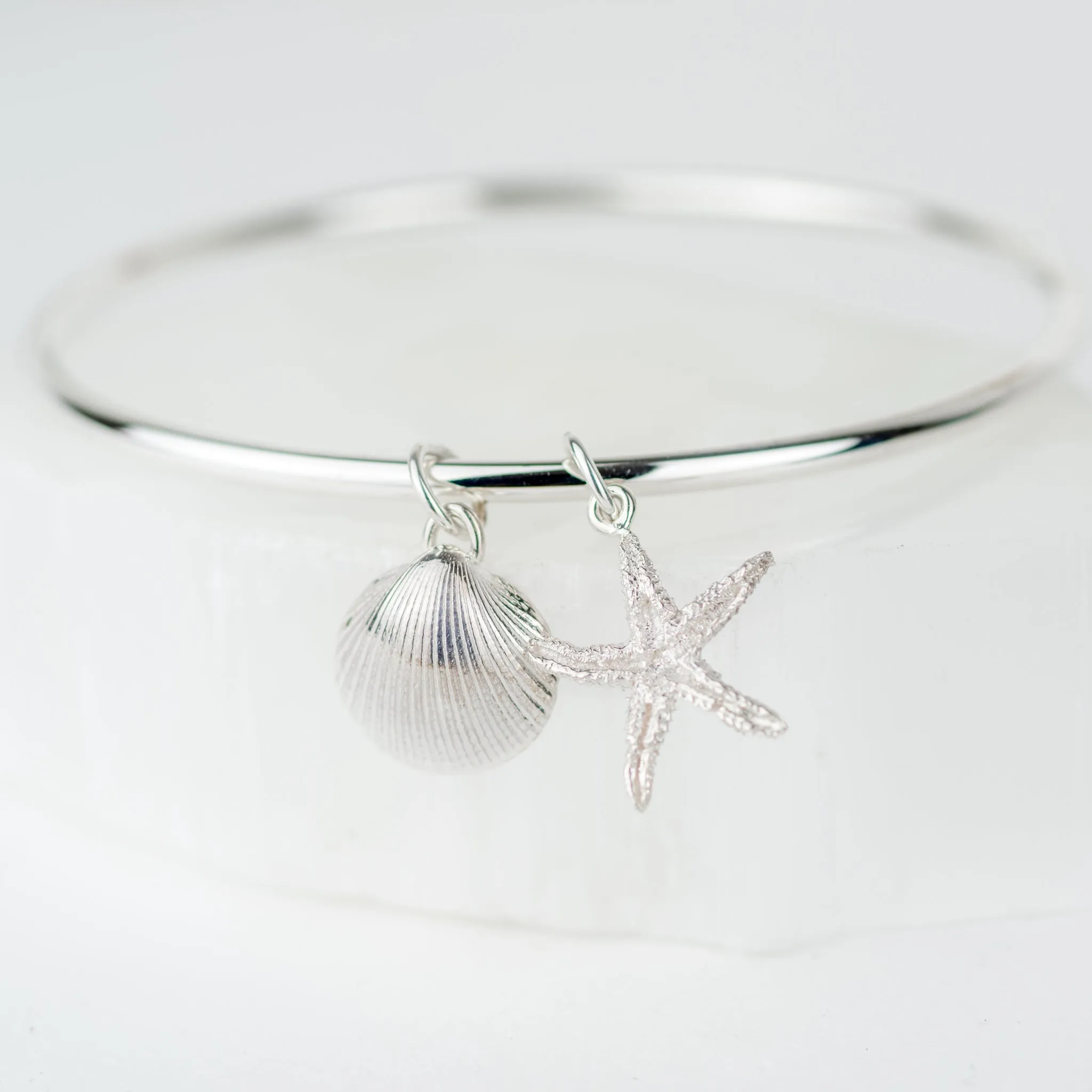 Rockpool Shell Bangle - Starfish & Cockle