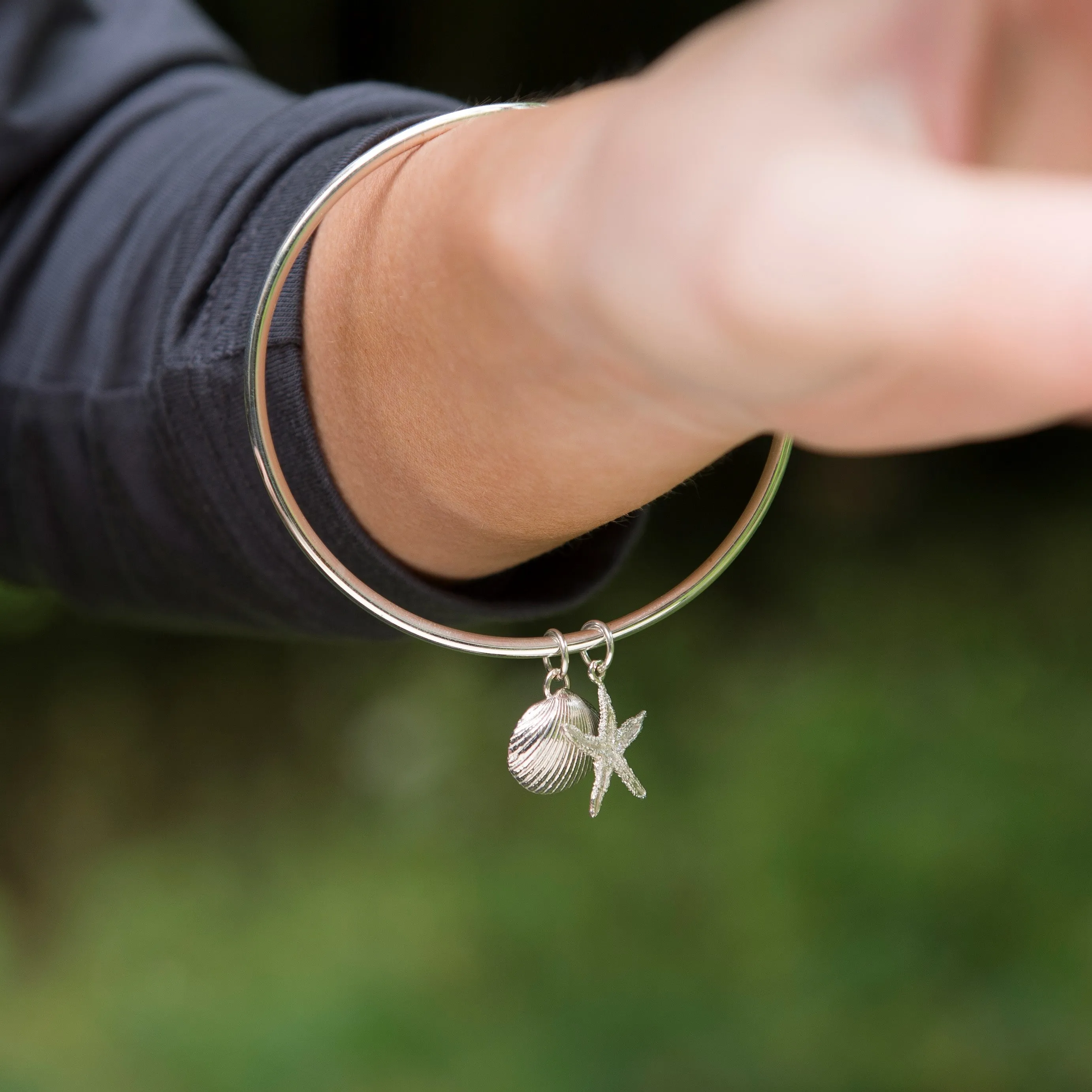 Rockpool Shell Bangle - Starfish & Cockle