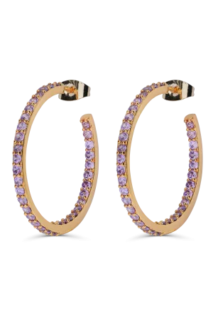 Serena Hoops - Lavender