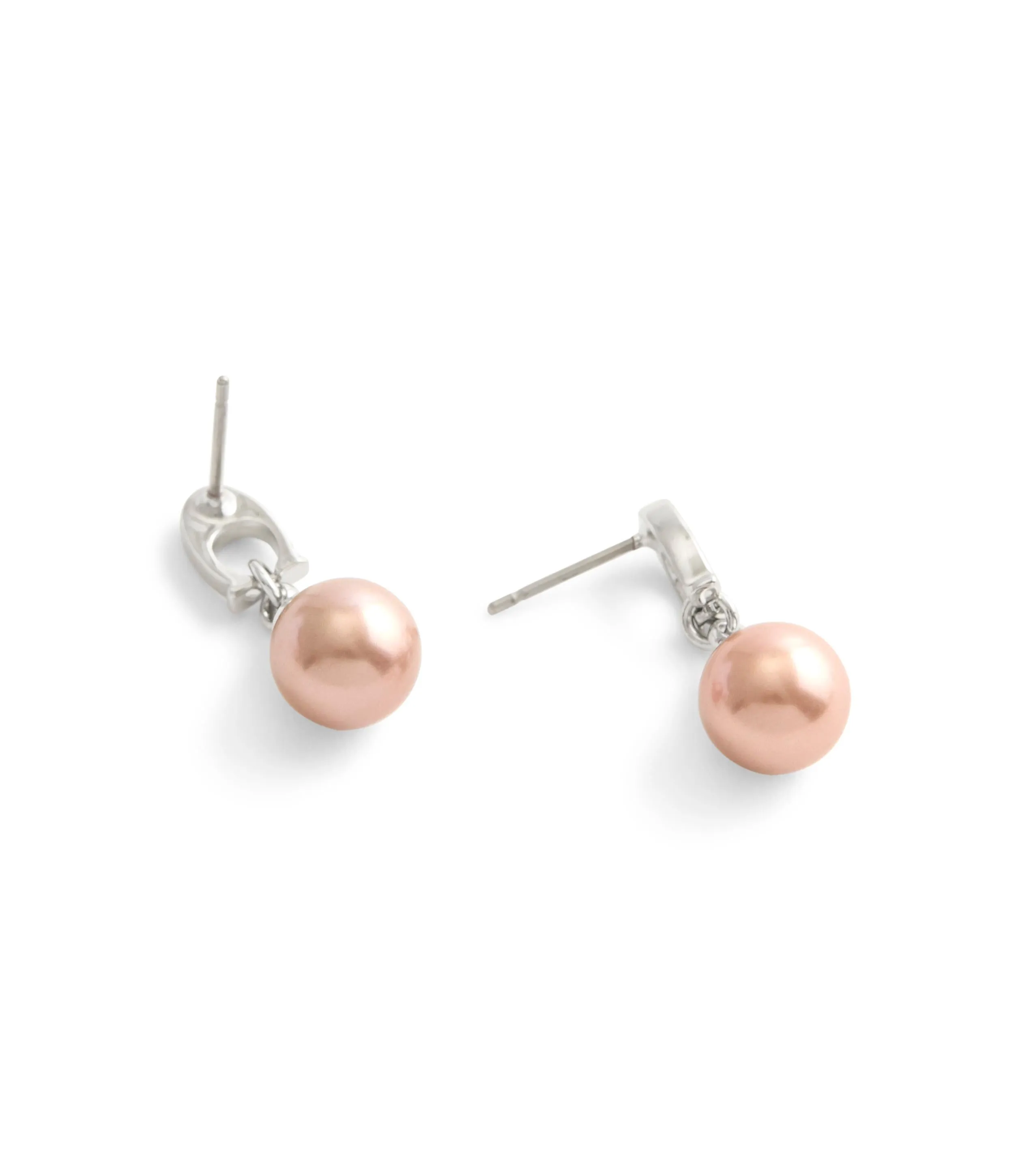 Signature C Pearl Drop Earrings