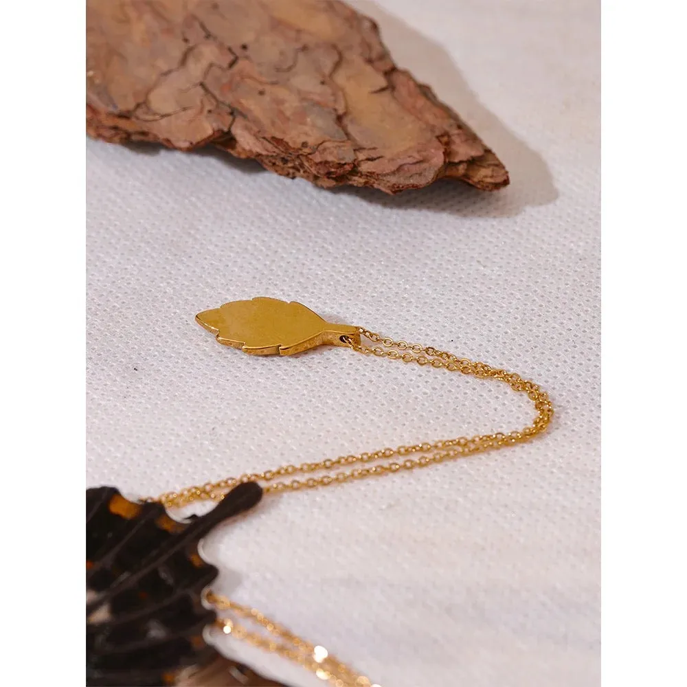 Silas Pendant Necklace - 18K Gold Coated