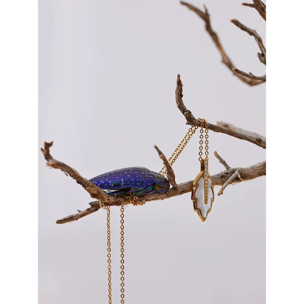 Silas Pendant Necklace - 18K Gold Coated