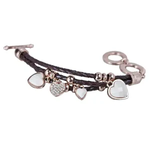 Silhouette Brown Leather Bracelet