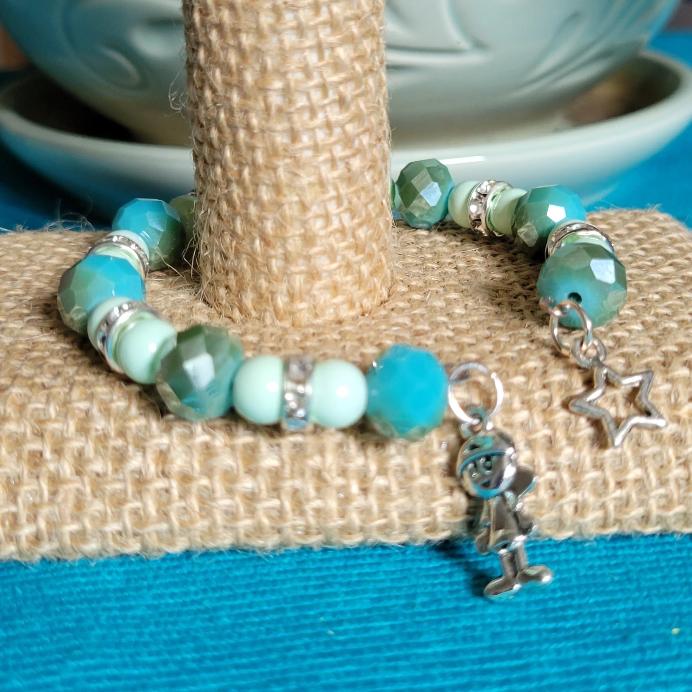 Small Elastic & Wire Wrist Wrap Bracelets