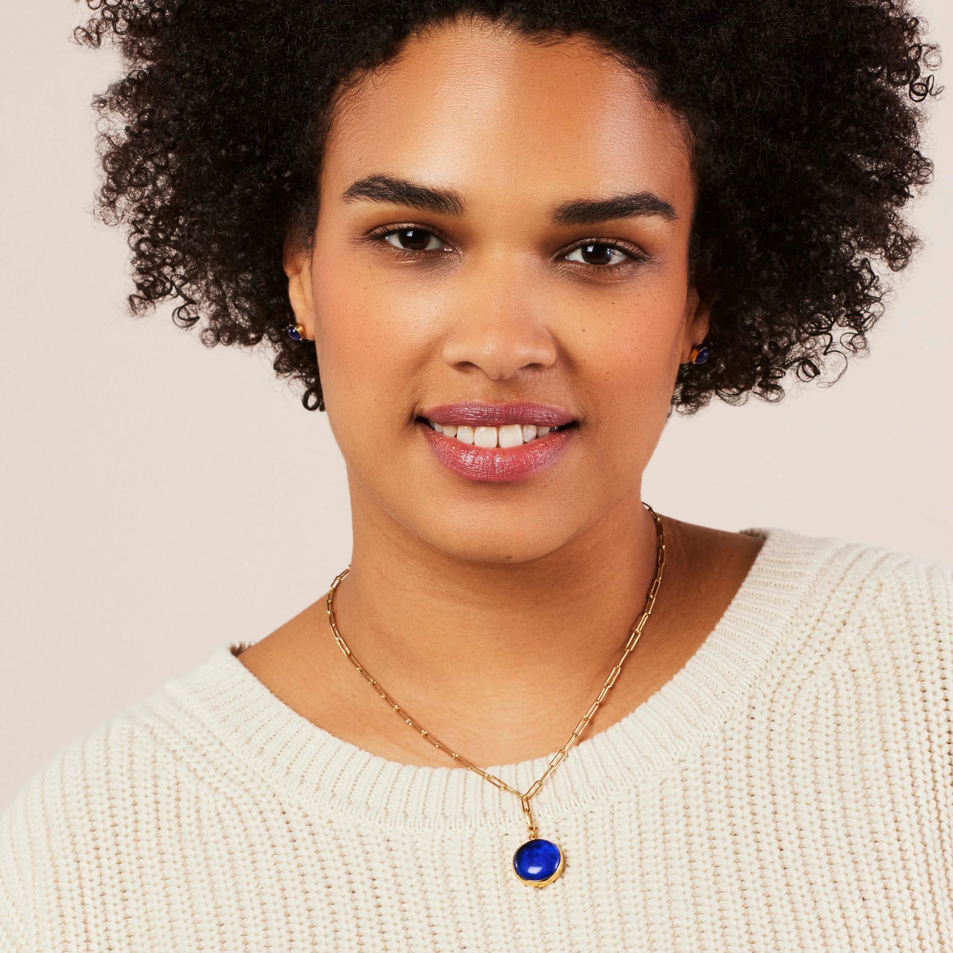 Soko Gold-Plated Umbo Circle Charm Necklace