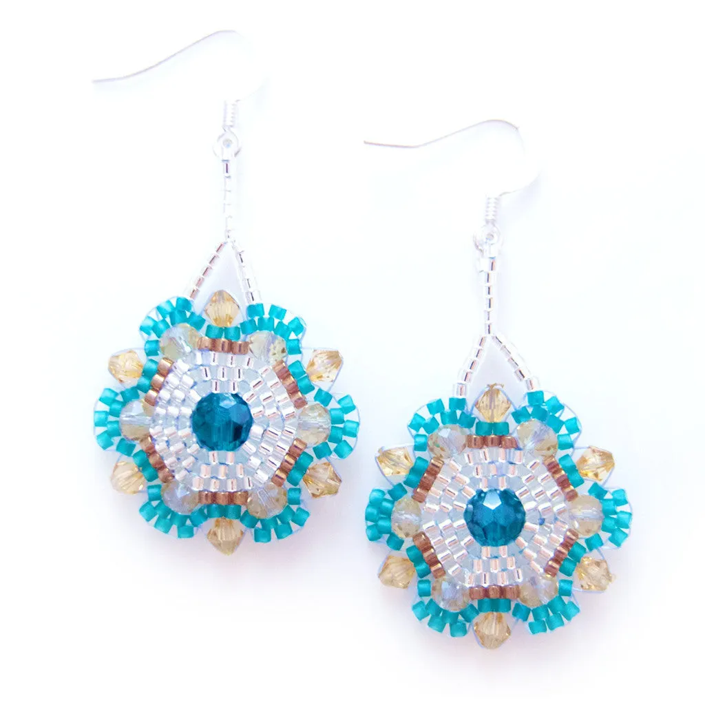 Spanish Caribbean Beaded Earrings